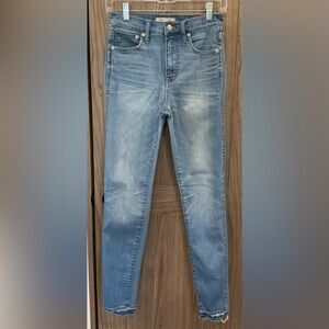 MADEWELL Womens 10” High Rise Skinny Jeans Size 26 See Measurements In Pics